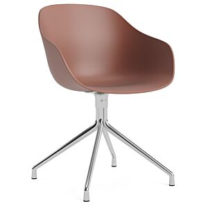 HAY AAC 220 stoel - chrome onderstel-Soft Brick