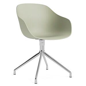 HAY AAC 220 stoel - chrome onderstel-Pastel green