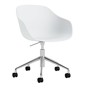 HAY AAC 252 bureaustoel-Chrome onderstel-White