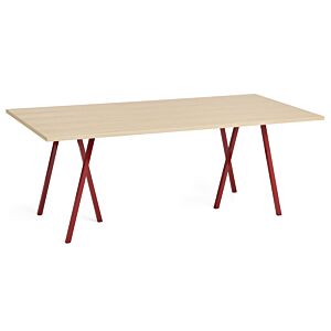 HAY Loop stand tafel-200x92,5 cm-Maroon red