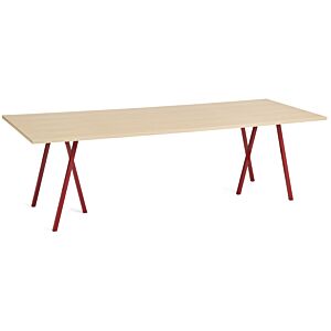 HAY Loop stand tafel-250x92,5 cm-Maroon red