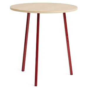 HAY Loop stand round tafel-∅ 90 cm-Maroon red