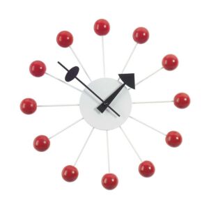 Vitra Ball Clock klok-Rood