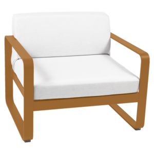 Fermob Bellevie fauteuil met off-white zitkussen-Gingerbread