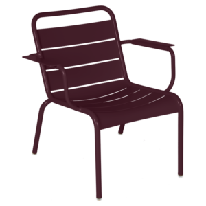 Fermob Luxembourg Lounge fauteuil met armleuning-Black Cherry