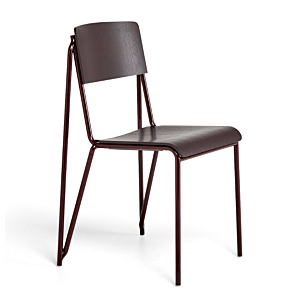 HAY Petit Standard stoel gepoedercoat onderstel-Dark Bordeaux