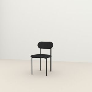 Studio HENK Oblique Chair bekleed zwart frame-Cube Black 61