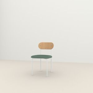 Studio HENK Oblique Chair wit frame-Cube Niagara 158-Hardwax oil light