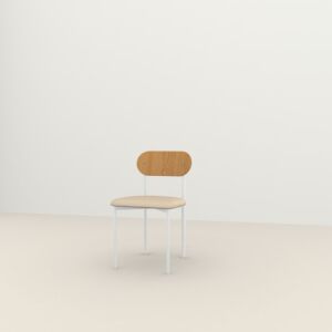 Studio HENK Oblique Chair wit frame-Cube Natural 01-Hardwax oil natural