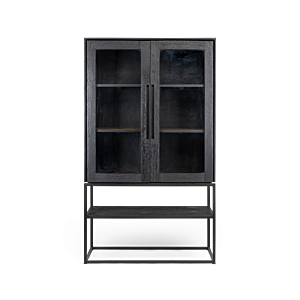 d-Bodhi Karma Charcoal kast 2 glazen deuren-165 cm