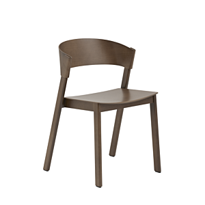 muuto Cover Side Chair stoel-Stained Dark Brown