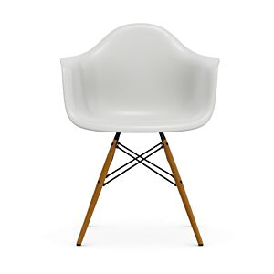 Vitra Eames DAW stoel met essenhout onderstel-Cotton white