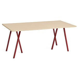 HAY Loop stand tafel-180x87,5 cm-Maroon red