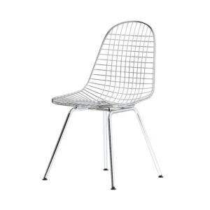 Vitra Eames Wire Chair DKX stoel verchroomd