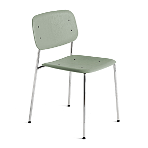 Hay Soft Edge 40 chrome stoel-Dusty green