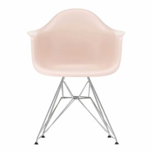 Vitra Eames DAR stoel met verchroomd onderstel-Pale rose