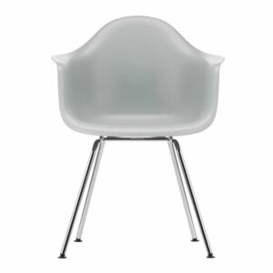 Vitra Eames DAX stoel met verchroomd onderstel-Helder grijs