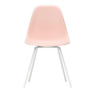 Vitra Eames DSX stoel met wit onderstel-Zacht roze