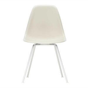 Vitra Eames DSX stoel met wit onderstel-Pebble