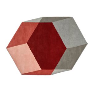 Puik Iso Hexagon vloerkleed-Rood