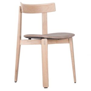 Gazzda Nora Dakar Leather Chair stoel-Stone 1436