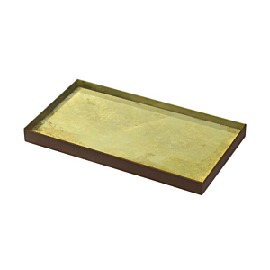 Ethnicraft Gold Leaf glass dienblad-31x17 cm
