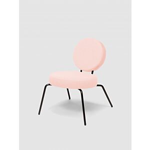 Puik Option Lounge fauteuil-Roze-Ronde zit, ronde rug