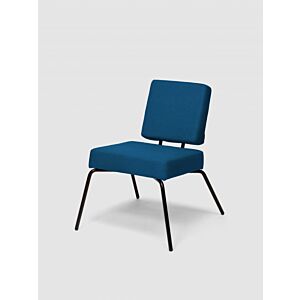 Puik Option Lounge fauteuil-Donker blauw-Vierkante zit, vierkante rug