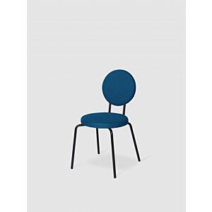 Puik Option Chair stoel-Blauw-Ronde zit, ronde rug