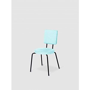 Puik Option Chair stoel-Licht blauw-Ronde zit, vierkante rug