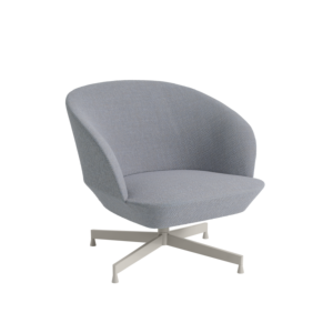 muuto Oslo fauteuil swivel base-Vidar 146/Grey