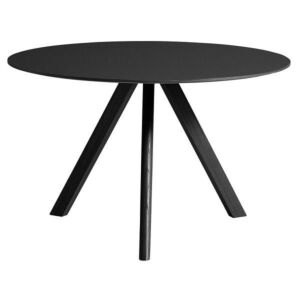 Hay Copenhague CPH20 zwart onderstel tafel-Zwart Lino-∅ 90 cm OUTLET