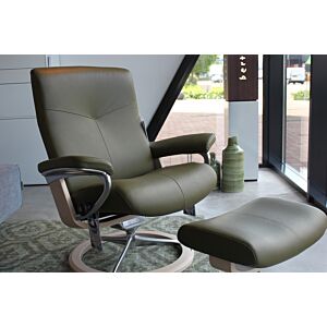 Stressless Dover Large fauteuil + hocker signature, leer OUTLET