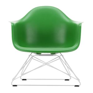 Vitra Eames LAR loungestoel met wit onderstel-Groen
