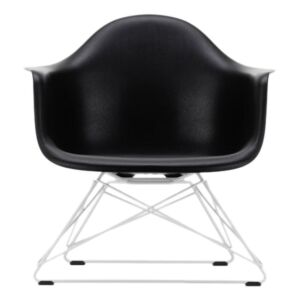 Vitra Eames LAR loungestoel met wit onderstel-Zwart