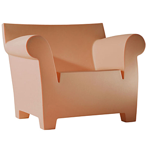 Kartell Bubble club stoel-Terracotta