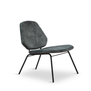 WOUD Lean Lounge Chair stoel-Dusty Green