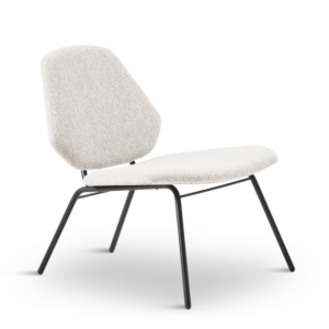 WOUD Lean Lounge Chair stoel-Ivoor
