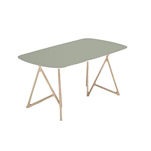 Gazzda Koza Linoleum Table tafel-160x90 cm-Dark olive