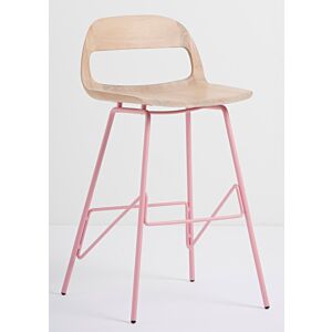 Gazzda Leina Bar Chair barkruk-Mat licht roze-83 cm