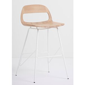 Gazzda Leina Bar Chair barkruk-Mat wit-83 cm