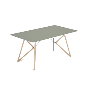 Gazzda Tink Linoleum Table tafel-160x90 cm-Dark olive