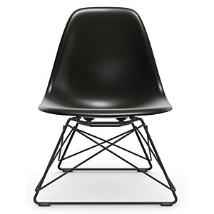 Vitra Eames LSR loungestoel met zwart onderstel-Diepzwart