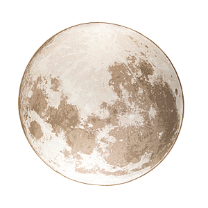 Zuiver Moon vloerkleed-Soft latte-Ø 200 cm