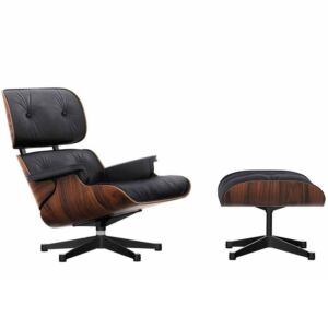 Vitra Eames Lounge chair fauteuil + Ottoman Santos palissander NW