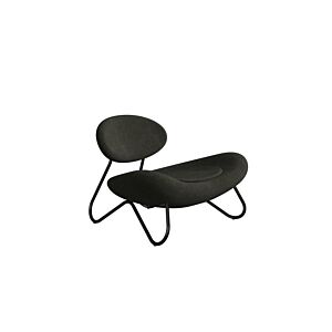 WOUD Meadow lounge stoel-Nara-Black Painted steel