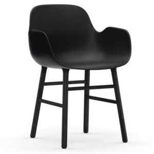 Normann Copenhagen Form Armchair stoel zwart eiken-Zwart