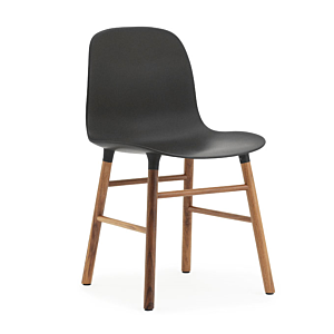 Normann Copenhagen Form Chair stoel noten-Zwart
