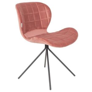 Zuiver OMG Velvet stoel-Roze