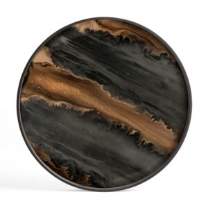 Ethnicraft Organic glazen dienblad Bronze